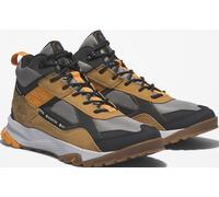 Sneaker TIMBERLAND "Lincoln Peak Mid Goretex", Herren, Gr. 44, gelb (wheat, schwarz), Leder, Synthetik, Schuhe Sneaker, wasserdicht (99483032-44) wheat, schwarz
