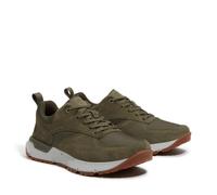 Sneaker TIMBERLAND "Voyager Park LOW LACE UP SNEAKER", Herren, Gr. 45, grün (dk grün mesh), Leder, Textil, Schuhe Sneaker (11679019-45) dk grün mesh