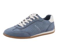 Sneaker TOM TAILOR "Cathrine", Herren, Gr. 39, hellblau, Lederimitat, Textil, Schuhe Sneaker, Freizeitschuh, Halbschuh, Schnürschuh mit Kontrastbesatz (43826202-39) hellblau