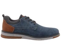 Sneaker TOM TAILOR "Dylan", Herren, Gr. 42, blau, Lederimitat, Textil, Schuhe Sneaker, Freizeitschuh, Halbschuh, Schnürschuh mit Kontrastbesatz an der Ferse (39711735-42) blau