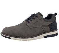 Sneaker TOM TAILOR "Dylan", Herren, Gr. 42, grau, Lederimitat, Textil, Schuhe Sneaker, Freizeitschuh, Halbschuh, Schnürschuh mit Kontrastbesatz an der Ferse (78538235-42) grau