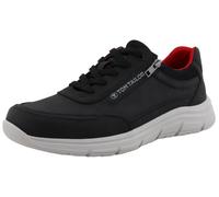 TOM TAILOR - Sneaker aus strukturiertem Lederimitat black 43