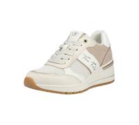 Sneaker TOM TAILOR "Tom Tailor Sneaker Lederimitat/Textil", Damen, Gr. 39, cream, Lederimitat, Textil, Schuhe Sneaker (72394924-39) cream