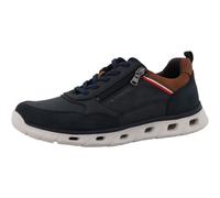 Sneaker TOM TAILOR "Valter", Herren, Gr. 42, blau (navy), Lederimitat, Textil, Schuhe Sneaker, Freizeitschuh, Halbschuh, Schnürschuh mit Kontrastbesätzen (51160765-42) navy