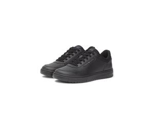 Sneaker TOMMY HILFIGER "BASKET CORE LITE LTH BLOCK", Herren, Gr. 43, schwarz, Leder, Lederimitat, Textil, Schuhe Sneaker, Freizeitschuh, Halbschuh, Schnürschuh mit seitlicher Logoverzierung (75187002-