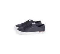 Tommy Hilfiger Herren Vulcanized Sneaker Core Corporate Leather Low Top, Blau (Desert Sky), 42