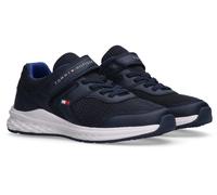 Sneaker TOMMY HILFIGER, Damen, Gr. 37, blau, Lederimitat, Textil, Schuhe Sneaker, Sportschuh, Schlupfschuh, Freizeitschuh mit Elastic Laces (88808563-37) blau