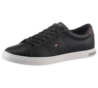 Tommy Hilfiger Herren Vulcanized Sneaker Essential Leather Detail Schuhe, Schwarz (Black), 46