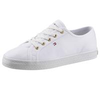 Tommy Hilfiger Damen Essential Nautical Vulkanisierter Sneaker, Weiß, 42 EU