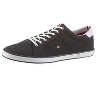 Sneaker TOMMY HILFIGER "H2285ARLOW 1D", Herren, Gr. 43, blau (nachtblau, weiß), Textil, Schuhe, Freizeitschuh, Halbschuh, Schnürer mit seitlicher Flaggen-Stickerei (86428467-43) nachtblau, weiß