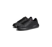 Sneaker TOMMY HILFIGER "LIGHT CHUNKY LEATHER SNEAKER", Herren, Gr. 42, Textil, schwarz, Lederimitat, Nappaleder, Schuhe Sneaker, Freizeitschuh, Halbschuh, Schnürer mit TH-Logoprägung (22913252-42) sch