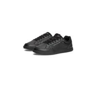 Sneaker TOMMY HILFIGER "LOW PRO CUPSOLE PERF LEATHER", Herren, Gr. 46, Textil, schwarz, Leder, Lederimitat, Schuhe Sneaker, Schnürschuh, Halbschuh, Freizeitschuh mit seitlichem Logoschriftzug (1835910