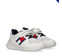Sneaker TOMMY HILFIGER, Mädchen, Gr. 28, weiß, Lederimitat, Textil, Schuhe Sneaker, Sportschuh, Klettschuh, Schlupfschuh für Freizeit und Sport (67413333-28) weiß