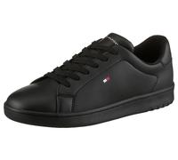 Sneaker TOMMY HILFIGER, Mädchen, Gr. 35, schwarz, Lederimitat, Schuhe Sneaker, Konfirmationsschuh, Kommunionsschuh mit Logoverzierung (67346003-35) schwarz