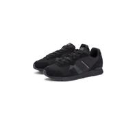 Sneaker TOMMY HILFIGER "MAXLITE MIX", Herren, Gr. 41, schwarz, Lederimitat, Textil, Veloursleder, unifarben, Schuhe Sneaker, Freizeitschuh, Halbschuh, Schnürschuh mit seitlichem Logo (19214040-41) sch