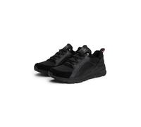 Sneaker TOMMY HILFIGER "MODERN COMFORT RUN OUTDOOR", Herren, Gr. 41, schwarz, Leder, Synthetik, Schuhe Sneaker, Freizeitschuh, Schnürschuh im coolen Materialmix (51529814-41)