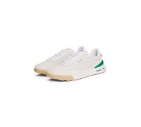 Sneaker TOMMY HILFIGER "RETRO RUNNER SEASONAL", Herren, Gr. 43, beige (natur, grün), Veloursleder, Schuhe Sneaker, Freizeitschuh, Halbschuh, Schnürschuh, Kontrastbesatz an der Ferse (91540168-43) natu