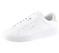 Tommy Hilfiger Low Top Sneaker aus Leder-Mix in Weiss, Größe 46