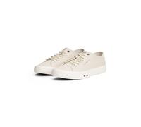 Sneaker TOMMY HILFIGER "TH HI VULC STREET CANVAS", Herren, Gr. 42, beige, Textil, unifarben, Schuhe, Freizeitschuh, Halbschuh, Schnürschuh mit Logoflag im Plateau (55901260-42) beige