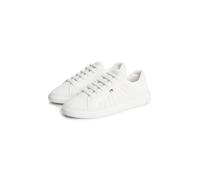 Sneaker TOMMY HILFIGER "TH ICON LIGHT KNIT SNEAKER", Damen, Gr. 42, ecru, Lederimitat, Textil, Schuhe Sneaker, Freizeitschuh, Halbschuh, Schnürschuh in sommerlicher Strick-Optik (83443232-42) ecru