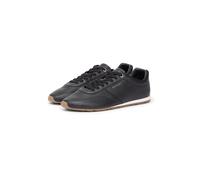 Sneaker TOMMY HILFIGER "TH LORUN ICON", Herren, Gr. 46, schwarz, Leder, unifarben, Schuhe Sneaker, Freizeitschuh, Halbschuh, Schnürschuh mit dezenten Ziernähten (95360805-46)