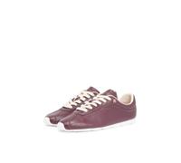 Sneaker TOMMY HILFIGER "TH LOW PROFILE RUNNER", Damen, Gr. 40, dunkelrot, Leder, Schuhe Sneaker, Freizeitschuh, Halbschuh, Schnürer im Golfer-Look (66727900-40) dunkelrot