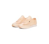 Sneaker TOMMY HILFIGER "TH OPEN MESH LOW PROFILE RUNNER", Damen, Gr. 39, rot (apricot), Textil, Schuhe Sneaker, Freizeitschuh, Halbschuh, Schnürschuh mit seitlicher Logoflagge (39818154-39) apricot