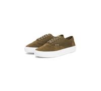 Sneaker TOMMY HILFIGER "TH VULC CUP SUEDE", Herren, Gr. 44, grün, Veloursleder, Basic, Schuhe Sneaker, Freizeitschuh, Halbschuh, Schnürschuh mit honigfarbener Plateausohle (72524658-44) grün
