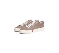 Sneaker TOMMY JEANS "ARCHIVE VULC Y2K", Herren, Gr. 40, taupe, Baumwolle, unifarben, Schuhe Sneaker, Freizeitschuh, Halbschuh, Schnürschuh mit Logoflagge im Plateau (61111931-40) taupe