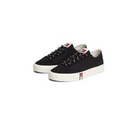 Sneaker TOMMY JEANS "ARCHIVE Y2K", Damen, Gr. 40, schwarz, Baumwolle, Veloursleder, Schuhe Sneaker, Schnürschuh, Halbschuh, Freizeitschuh mit Kontrastbesatz (66094064-40) schwarz