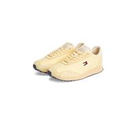 Sneaker TOMMY JEANS "RETRO RUNNER ARCHIVE LTR", Damen, Gr. 38, beige, Leder, Lederimitat, unifarben, Basic, Schuhe Sneaker, Freizeitschuh, Halbschuh, Schnürschuh im Retro-Look (67440556-38) beige