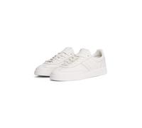 Sneaker TOMMY JEANS "THE GREENWICH EDGE FULL LEATHER", Damen, Gr. 40, weiß, Leder, Schuhe Sneaker, Freizeitschuh, Halbschuh, Schnürschuh im Basket-Style (27164951-40) weiß