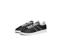 Sneaker TOMMY JEANS "THE GREENWICH EDGE STITCHING", Herren, Gr. 46, schwarz, Leder, Lederimitat, kontrastfarbene Details, Schuhe Sneaker, Freizeitschuh, Halbschuh, Schnürer, Logo an der Seite und Schu