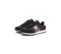 Sneaker TOMMY JEANS "TJM CLASSIC RUNNER", Herren, Gr. 42, schwarz, Schuhe Sneaker, Freizeitschuh, Halbschuh, Schnürer mit Kontrastbesätzen (27857704-42) schwarz
