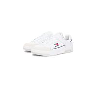 Tommy Jeans Herren TJM Cupsole Leder Em0em01660 Low-Top, White, 43 EU