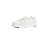 Sneaker TOMMY JEANS "TJM CUPSOLE PODS", Herren, Gr. 40, grau (weiß, hellgrau), Veloursleder, Nappaleder, sportlich, Schuhe, Freizeitschuh, Halbschuh, Schnürschuh mit weichem Schaftrand (40268109-40) w