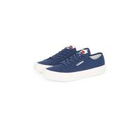 Sneaker TOMMY JEANS "TJM LACE UP CANVAS COLOR", Herren, Gr. 44, blau (royalblau), Textil, sportlich, Schuhe, Freizeitschuh, Halbschuh, Schnürschuh mit Logo-Aufnäher an der Zunge (99201065-44) royalbla