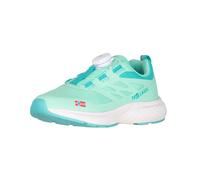 Sneaker TROLLKIDS "KIDS BRYGGEN SNEAKER", Mädchen, Gr. 33, morning dew, Synthetik, Schuhe Sneaker, mit Fitgo Schnellverschlußsystem (67473625-33) morning dew