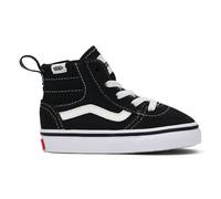 Sneaker VANS "ASHWOOD HI DECON SIDE ZIP", Kinder, Gr. 24, schwarz, weiß, Leder, Synthetik, Textil, Schuhe Sneaker, für Kinder (79822661-24) schwarz, weiß