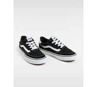 Vans Brooklyn Ls Sneaker, Suede Canvas Black White, 38.5 EU