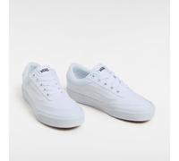 Sneaker VANS "Brooklyn LS", Damen, Gr. 38, weiß (www, canvas weiß, weiß), Textil, Schuhe Sneaker, vom Vans Old Skool inspiriert (23190813-38) www, canvas weiß, weiß
