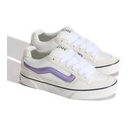 Sneaker VANS "Caldrone", Damen, Gr. 38,5, blanc de blanc, lila, Leder, Schuhe Sneaker (33482250-38,5) blanc de blanc, lila