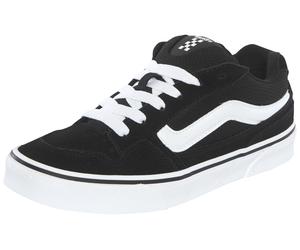 Sneaker VANS "Caldrone", Damen, Gr. 38,5, schwarz-weiß (schwarz, weiß), Leder, Schuhe Sneaker (55784539-38,5) schwarz, weiß