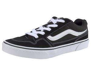 Sneaker VANS "CALDRONE", Kinder, Gr. 36,5, schwarz, Leder, Schuhe Sneaker, mit kontrastfarbenem Logobadge an der Ferse (47300447-36,5) schwarz