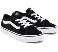 Sneaker VANS "Filmore Decon", Damen, Gr. 37, schwarz-weiß (schwarz, weiß), Leder, Textil, unifarben mit Farbeinsatz, Schuhe Skaterschuh Canvassneaker Sneaker low, aus textilem Canvas-Material (6835912