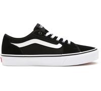 Sneaker VANS "Filmore Decon", Damen, Gr. 40, schwarz-weiß (schwarz, weiß), Leder, Textil, unifarben mit Farbeinsatz, Schuhe Skaterschuh Canvassneaker Sneaker low (97255011-40) schwarz, weiß