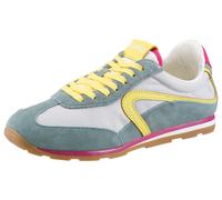 Sneaker VERBENAS "JAMAICA SAVONA", Herren, Gr. 37, hellblau, kombiniert, Leder, Textil, kontrastfarbene Details, mehrfarbig, Basic, Schuhe Sneaker, Retrosneaker, Schnürer, Freizeitschuh im sportiven L