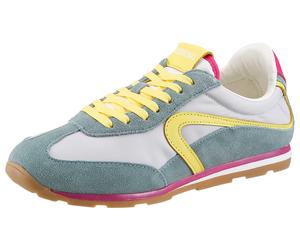 Sneaker VERBENAS "JAMAICA SAVONA", Herren, Gr. 41, hellblau, kombiniert, Leder, Textil, kontrastfarbene Details, mehrfarbig, Basic, Schuhe Sneaker, Retrosneaker, Schnürer, Freizeitschuh im sportiven L