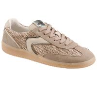 Sneaker VERBENAS "SOUND TROPIC", Damen, Gr. 37, taupe kombiniert, Leder, Synthetik, Textil, Flechtoptik, kontrastfarbene Details, Basic, Schuhe Sneaker, Retrosneaker, Schnürer, Freizeitschuh mit Flech