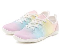 Sneaker VIVANCE "Schnürhalbschuh", Damen, Gr. 41, bunt (rose, gelb, blau), Obermaterial: 50% Lederimitat, 50% Textilmaterial. Decksohle: 100% Textilmaterial. Futter: 100% Textilmaterial. Laufsohle: 10